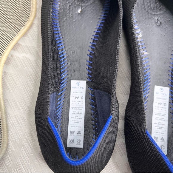 Rothy’s Womens Licorice Pointed Retired Toe Flats Loafer Ballet shoes Size 10 - Picture 8 of 8